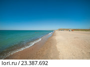 Пляж поселка Веселовка.Таманский полуостров. Стоковое фото, фотограф Виталий Куликов / Фотобанк Лори