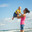 woman with a child playing on the beach. Стоковое фото, фотограф Типляшина Евгения / Фотобанк Лори