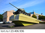 Гомель.Танк Т-34 (2016 год). Редакционное фото, фотограф Владимир Сорокин / Фотобанк Лори