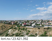 Дачный поселок  на мысе Фиолент, Крым (2016 год). Редакционное фото, фотограф Галина Хорошман / Фотобанк Лори