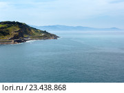 Ocean coastline view from Getaria Mouse, Spain, Basque Country. (2016 год). Стоковое фото, фотограф Юрий Брыкайло / Фотобанк Лори