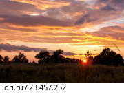 Солнце село за горизонт. Стоковое фото, фотограф Катерина Белякина / Фотобанк Лори