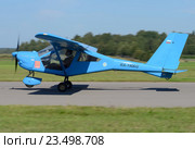 Самолет Аэропракт 22ЛС (бортовой RA-1906G) на разбеге, аэродром Орловка (2016 год). Редакционное фото, фотограф Alexei Tavix / Фотобанк Лори