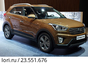 Компактный кроссовер Hyundai Creta (2016 год). Редакционное фото, фотограф Данила Васильев / Фотобанк Лори