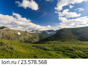Алтай. Усть-Коксинский район. Горы и облака. Стоковое фото, фотограф Владимир Панкевич / Фотобанк Лори