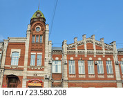 Россия, Барнаул. Фрагмент здания Барнаульской городской думы 1914-1916 годов постройки. Редакционное фото, фотограф Овчинникова Ирина / Фотобанк Лори