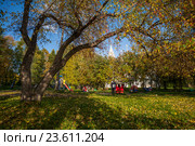 Осень в сквере (2016 год). Стоковое фото, фотограф Даниил Зинченко / Фотобанк Лори