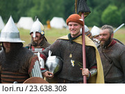 Рыцарский турнир. Реконструкция 13 века. "Риттервег - турнир добродетелей". Ritter Weg - Путь рыцаря 2016. Редакционное фото, фотограф Алексей Бок / Фотобанк Лори