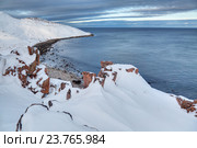 Кольский полуостров, вид на Баренцево море, Мурманская область. Стоковое фото, фотограф Игорь Долгов / Фотобанк Лори