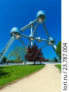 Atomium. Брюссель, Бельгия (2008 год). Редакционное фото, фотограф Ростислав Агеев / Фотобанк Лори
