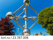 Atomium. Брюссель, Бельгия (2008 год). Редакционное фото, фотограф Ростислав Агеев / Фотобанк Лори