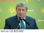 Игорь Алексеевич Коротин, директор Департамента выставочной, ярмарочной и конгрессной деятельности ТПП РФ, на церемонии официального открытия российской выставки пищевого оборудования и ингредиентов "Агропродмаш-2016" Редакционное фото, фотограф Александр Замараев / Фотобанк Лори