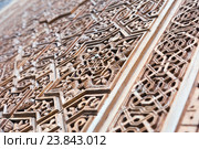 rnamental design of Gilded Room (Cuarto dorado) at Alhambra (2016 год). Редакционное фото, фотограф Яков Филимонов / Фотобанк Лори