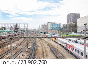 Железнодорожная станция Москва-Пассажирская-Казанская (2015 год). Редакционное фото, фотограф Алёшина Оксана / Фотобанк Лори