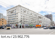 "Дом ударника" на Краснопрудной улице в Москве (2015 год). Редакционное фото, фотограф Алёшина Оксана / Фотобанк Лори