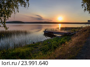 Вечерняя зорька (2016 год). Стоковое фото, фотограф Юрий Хорев / Фотобанк Лори