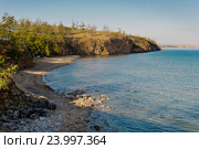 Россия,  Азия, Иркутская область, озеро Байкал, мыс Харанцы. Стоковое фото, фотограф Александр Циликин / Фотобанк Лори