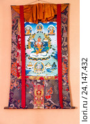 Буддийская Танка в монастыре в Гангтоке, штат Сикким, Индия (2011 год). Стоковое фото, фотограф Олег Иванов / Фотобанк Лори