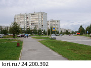 Город Костомукша. Улица Калевала. Республика Карелия (2015 год). Редакционное фото, фотограф Дмитрий Шишков / Фотобанк Лори