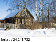 Деревенский дом в Ленинградской области (2013 год). Стоковое фото, фотограф Солодовникова Елена / Фотобанк Лори