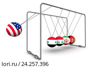 Соединённые Штаты Америки как фактор дестабилизации в геополитике. Концепция. Стоковая иллюстрация, иллюстратор WalDeMarus / Фотобанк Лори