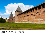 Смоленская крепость. Башни Зимбулка и Долгочевская. Смоленск (2016 год). Стоковое фото, фотограф Александр Щепин / Фотобанк Лори
