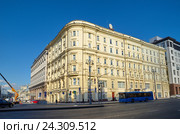 Москва, Театральный проезд, 3. Бывший доходный дом и центральные бани Хлудовых, 1889 г.. Министерство по чрезвычайным ситуациям России (2016 год). Редакционное фото, фотограф Елена Коромыслова / Фотобанк Лори