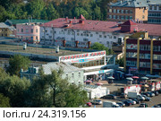 Вологда. Вид сверху на городской рынок, с колокольни Софийского собора (2016 год). Редакционное фото, фотограф Pukhov K / Фотобанк Лори