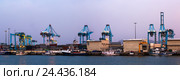 twilight view of Port. Стоковое фото, фотограф Яков Филимонов / Фотобанк Лори