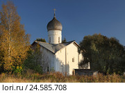 Церковь Благовещения Пресвятой Богородицы в Аркажах (г. Великий Новгород) (2014 год). Стоковое фото, фотограф Самохвалов Артем / Фотобанк Лори