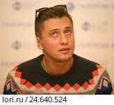 АО «Газпром-медиа холдинг» объявляет о создании Киностудии КИТ для производства сериалов, полнометражных и документальных фильмов. Актер Павел Прилучный. (2016 год). Редакционное фото, фотограф Александр С. Курбатов / Фотобанк Лори