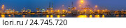 night panorama of Industrial port of Algeciras. Стоковое фото, фотограф Яков Филимонов / Фотобанк Лори