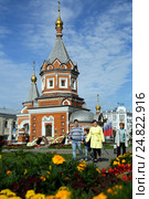 View at Saint Alexander Nevsky Chapel in Yaroslavl, Russia (2016 год). Редакционное фото, фотограф Яков Филимонов / Фотобанк Лори
