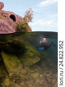Под водой, Байкал. Стоковое фото, фотограф Некрасов Андрей / Фотобанк Лори