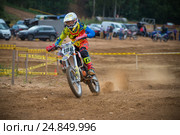 Сычев Владимир (Мотопарк Вельяминово), класс "Country Kidz",  4 Этап Кубока XSR-MOTO.RU по Кантри Кроссу, мотопарк Вельяминово. Репортаж (2016 год). Редакционное фото, фотограф Pukhov K / Фотобанк Лори