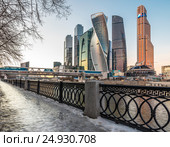 Деловой центр "Москва-Сити" (2016 год). Редакционное фото, фотограф Николай Сачков / Фотобанк Лори