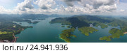 Aerial panorama view of Cheow Lan Lake (2016 год). Стоковое фото, фотограф Михаил Коханчиков / Фотобанк Лори