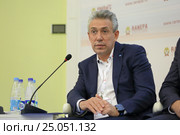 Сергей Николаевич Горьков - председатель Правления государственной корпорации Банк развития и внешнеэкономической деятельности (Внешэкономбанк) на Гайдаровском форуме 2017. Редакционное фото, фотограф Игорь Долгов / Фотобанк Лори