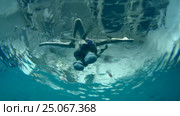 Underwater view of Synchronized Swimming. Стоковое видео, видеограф Некрасов Андрей / Фотобанк Лори