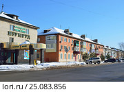 Приморский край, город Арсеньев, улица Ломоносова зимой в солнечную погоду. Редакционное фото, фотограф Овчинникова Ирина / Фотобанк Лори