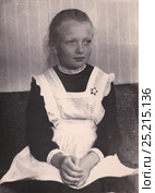 Первоклассница, 1967 год. Редакционное фото, фотограф Илюхина Наталья / Фотобанк Лори