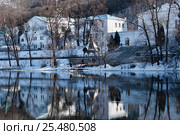 Gazebo Chapel on the River. Стоковое фото, фотограф Валентин Лещименко / Фотобанк Лори