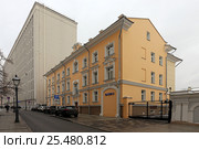 Староваганьковский переулок зимой. Москва (2017 год). Редакционное фото, фотограф Алексей Гусев / Фотобанк Лори