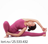 Young woman doing yoga. Стоковое фото, фотограф Алена Роот / Фотобанк Лори