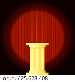 Yellow Marble Greek Column. Стоковая иллюстрация, иллюстратор Valerii Stoika / Фотобанк Лори