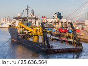 Судно снабжения Ocean Intervention II в Port Fourchon (2017 год). Редакционное фото, фотограф Алексей Шматков / Фотобанк Лори