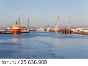 Панорама Port Fourchon (2017 год). Редакционное фото, фотограф Алексей Шматков / Фотобанк Лори