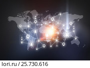 Social network background . Mixed media. Стоковая иллюстрация, иллюстратор Sergey Nivens / Фотобанк Лори