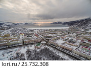 Магадан. Центр. Зима. Стоковое фото, фотограф Антон Афанасьев / Фотобанк Лори