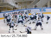 Ugra team get ready to startthe game (2016 год). Редакционное фото, фотограф Alexander Mirt / Фотобанк Лори
